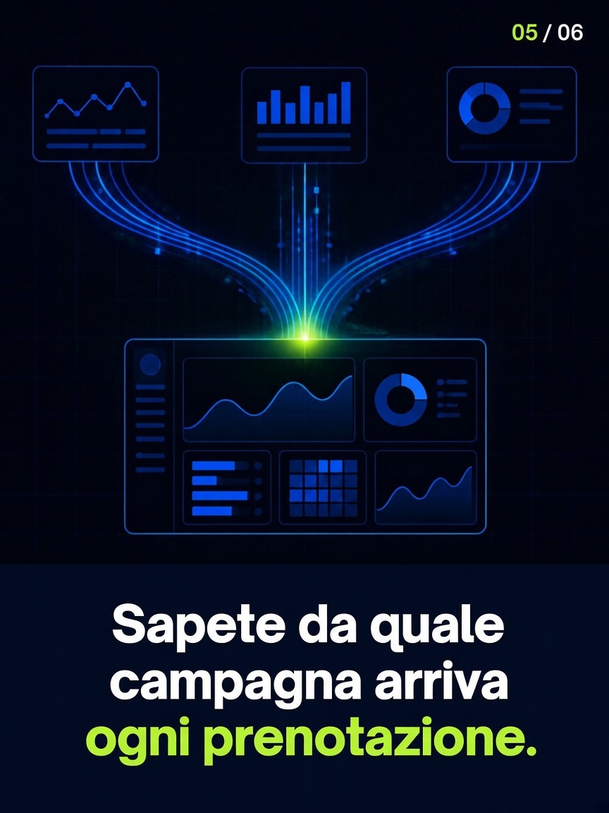 Sapete da quale campagna arriva ogni prenotazione.
